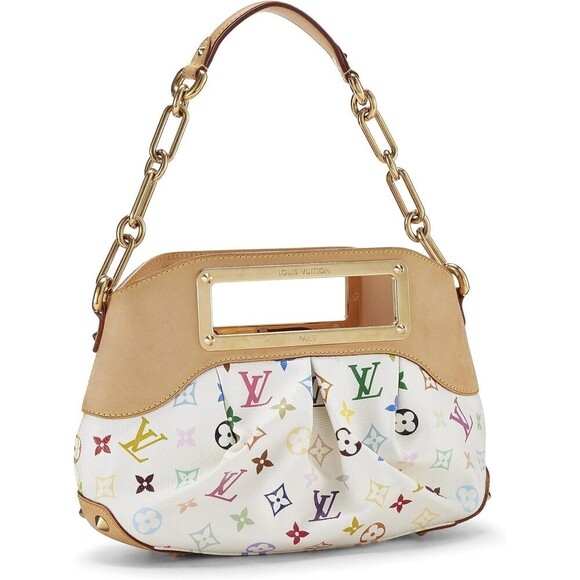 TAKASHI Murakami x Louis Vuitton White Monogram Multicolore Judy PM - Picture 3 of 6